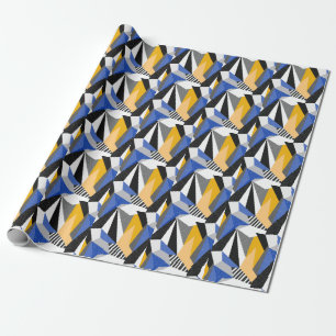 Memphis-Stil: Kreative geometrische Collage. Geschenkpapier
