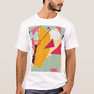 Memphis-Stimmung: Geometrischer Trend für Retro T-Shirt