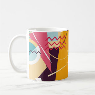 Memphis-Stimmung: Retro-geometrischer Trend Kaffeetasse