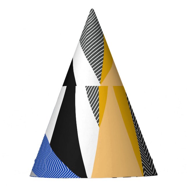 Memphis Style: Creative Geometric Collage. Partyhütchen (Vorderseite)