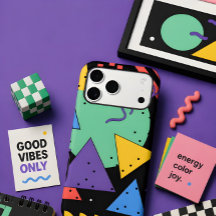 Memphis Style Handyhülle Dopamin Dekor Fette Geome