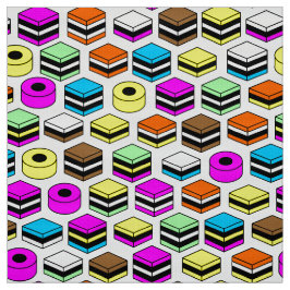 Memphis Style Licorice Allsorts-Muster Stoff