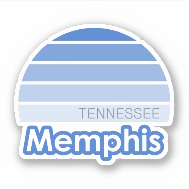 Memphis Tennessee Aufkleber (Vorderseite)