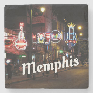 Memphis Tennessee Beale Street Szene Steinuntersetzer