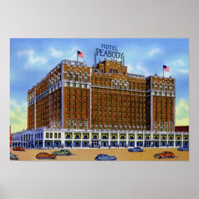 Memphis Tennessee Hotel Peabody Poster (Vorne)