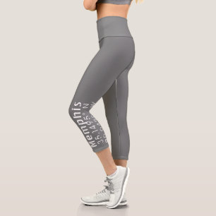 Memphis Tennessee Längengrad Latitude Capri Leggings