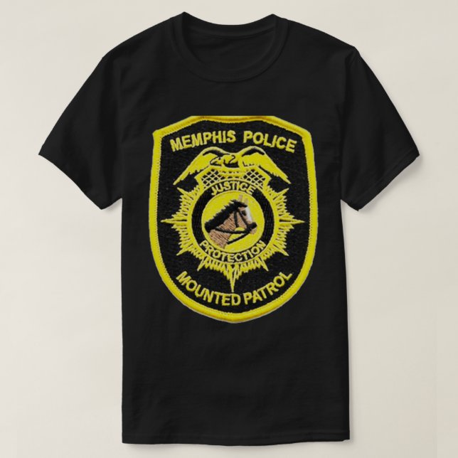 Memphis Tennessee Polizei montiert Patrol T-Shirt (Design vorne)
