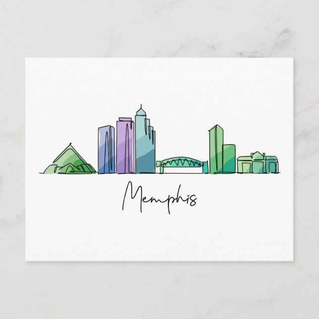 Memphis TENNESSEE Postkarte (Vorderseite)