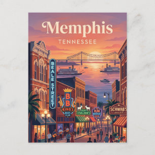 Memphis, Tennessee Postkarte