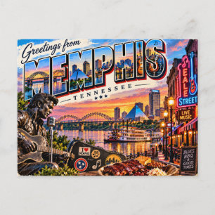 Memphis Tennessee Postkarte