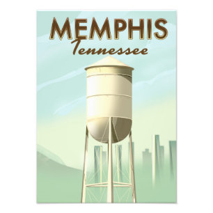 Memphis Tennessee Reiseplakat Fotodruck