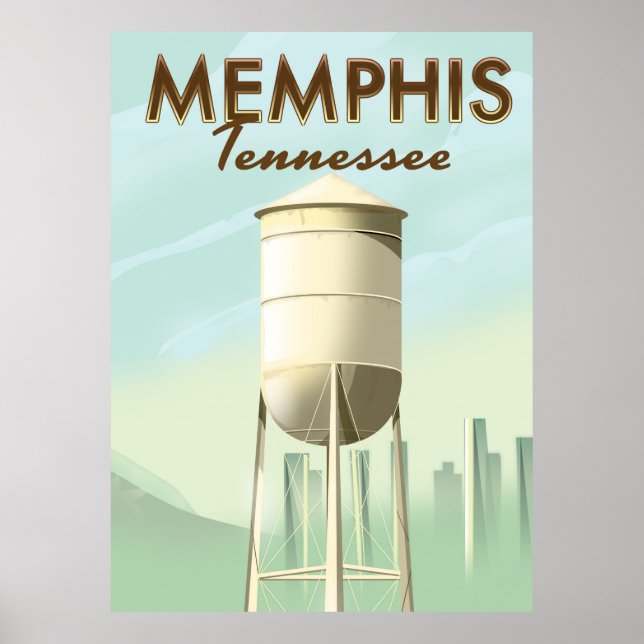 Memphis Tennessee Reiseplakat Poster (Vorne)