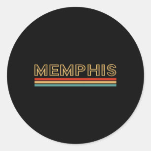 Memphis Tennessee Runder Aufkleber