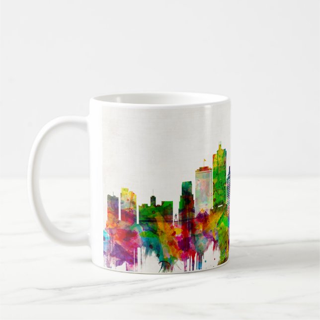 Memphis Tennessee Skyline Kaffeetasse (Links)