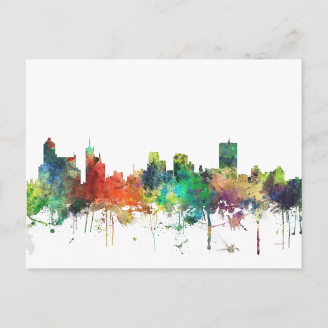 MEMPHIS, TENNESSEE SKYLINE SP POSTKARTE (Vorderseite)