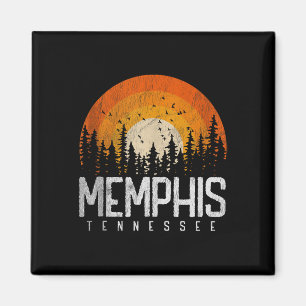 Memphis Tennessee Tn-Shirt Retro-Stil Vintage 70er Magnet