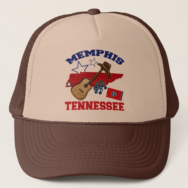 Memphis, Tennessee Truckerkappe (Vorderseite)