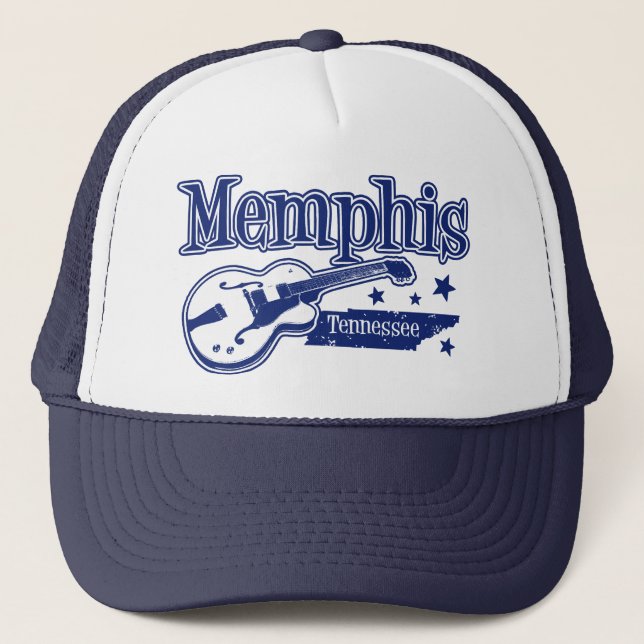 Memphis Tennessee Truckerkappe (Vorderseite)