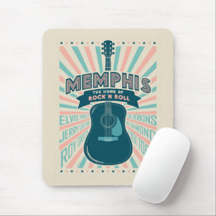 Memphis, TN: Gitarrenserie   Rock-N-Roll Mousepad