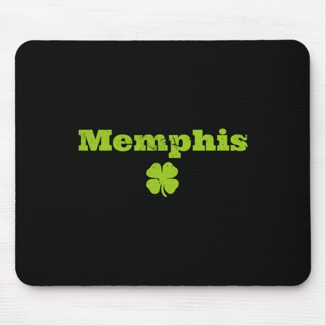 Memphis Tn Irish Pride Shamrock Bild St Patricks  Mousepad (Vorne)