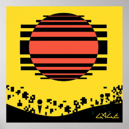 Memphis Tossed Bits Poster