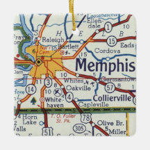 Memphis Vintag Map