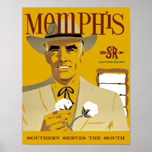 Memphis. Vintag Style Travel Poster