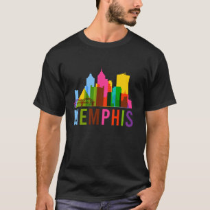 Memphis Watercolor City Art Staat Resident Maler T-Shirt