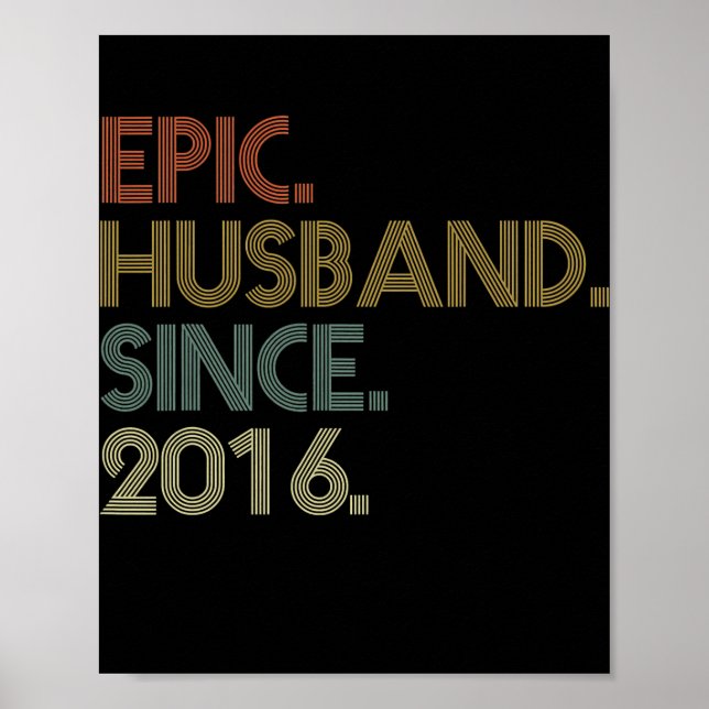 Men 6th Wedding Jubiläum Epic Husband Seit Poster (Vorne)