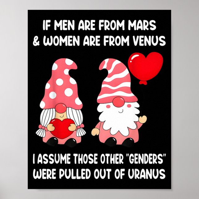 Men Are From Mars Women Are From Venus I Ume Those Poster (Vorne)