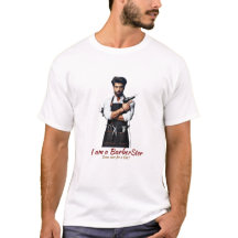 Men Basic T - Shirt Barber Theme