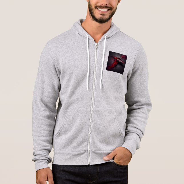 Men Bella+Leinwand Full-Zip - Abstrakt 17 Stunden Hoodie (Vorderseite)