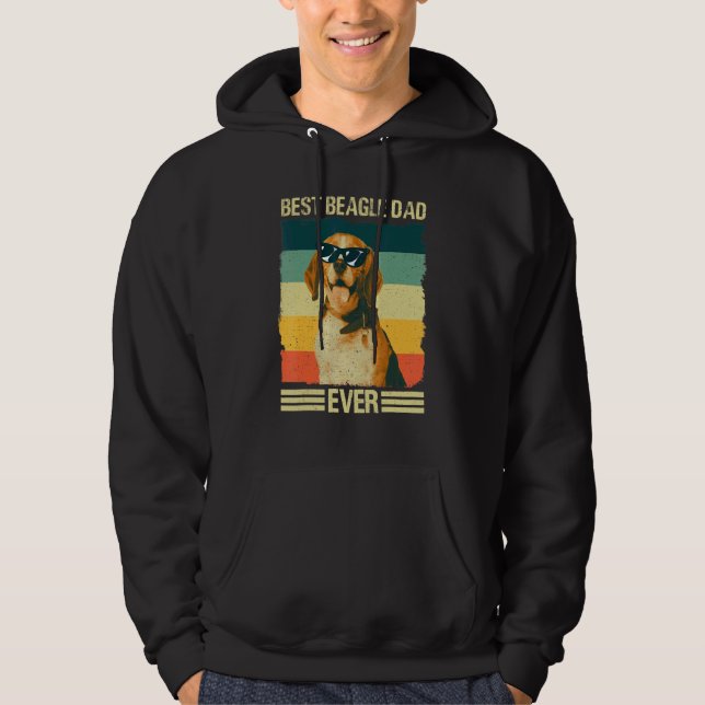 Men Best Beagle Vater Vater Dog Hoodie (Vorderseite)