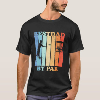 Men Bester Vater per Par Disc Golf Vathage Day Dis T-Shirt