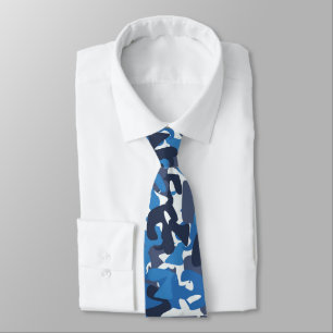 Men Blue Blend Abstrakt Designer Krawatte