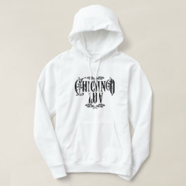 Men Chicano Liebe Pullover Hoodie White Custom