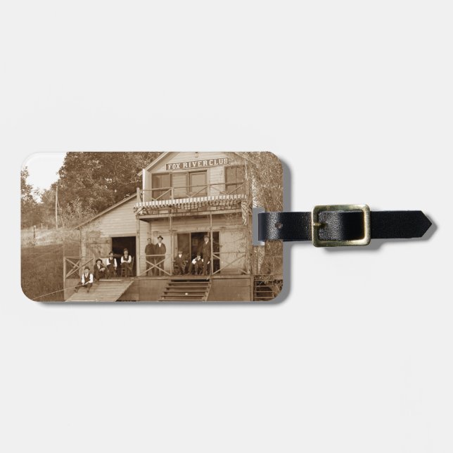 Men Club Fox River Club Angeln Elgin Gepäckanhänger (Vorderseite horizontal)