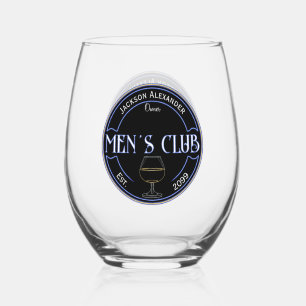 Men Club Man Cave Trinkbehälter Cocktail Weinglas Ohne Stiel