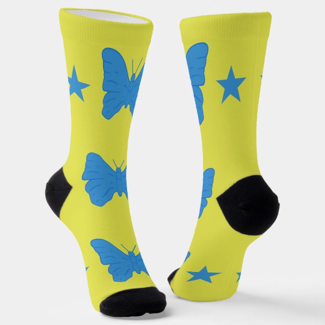 Men crew socks with flag of Bady Bassit, Brazil Socken (Gewinkelt)
