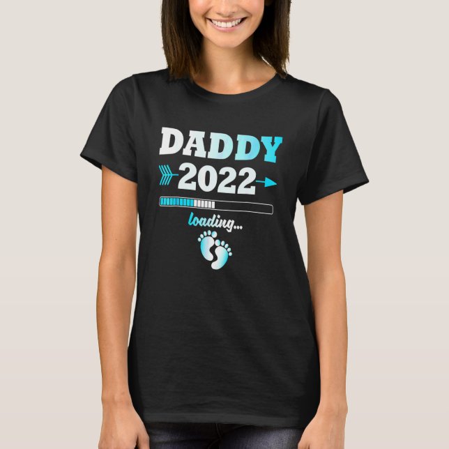 Men Daddy 2022 Nachwuchs T-Shirt (Vorderseite)