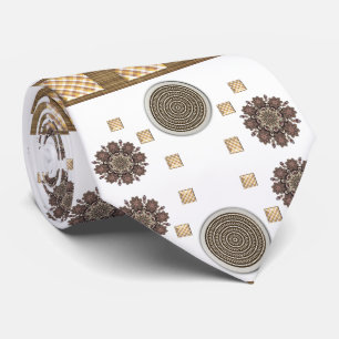 Men Designer Krawatte Brown