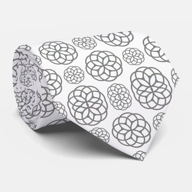 Men Designer Krawatte grau (Gerollt)