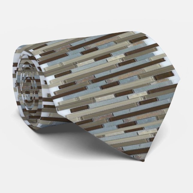 Men Designer Krawatte Mosaik (Gerollt)