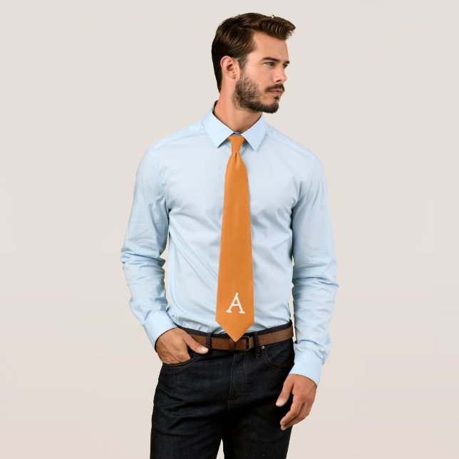 Men Designer Krawatte Orange (Beispiel)