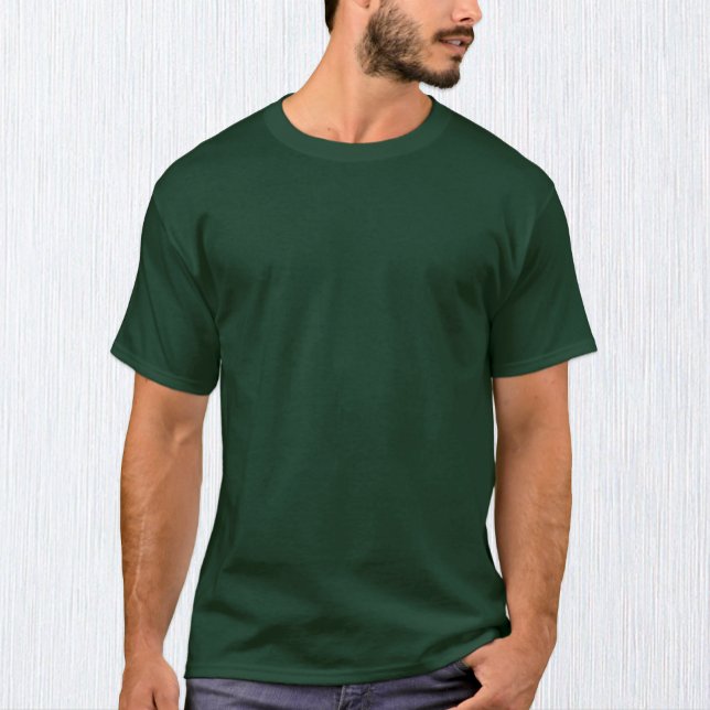 Men Forest Green T - Shirt / Anpassen (Von Creator hochgeladen)