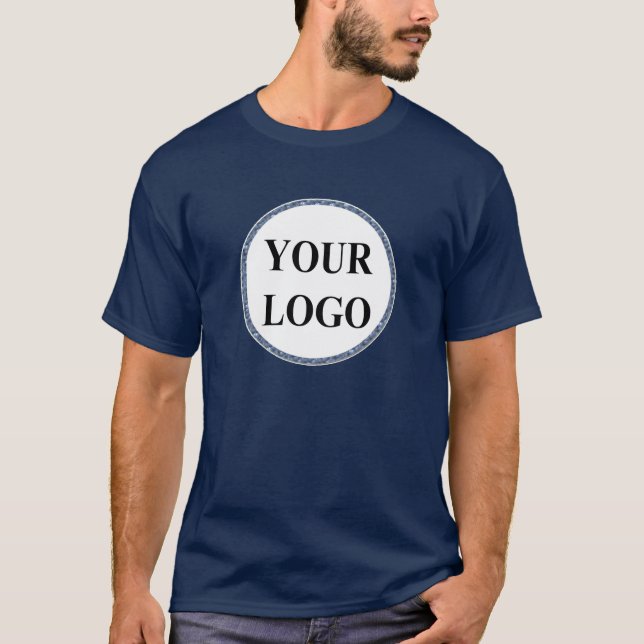 Men Funny T - Shirt ADD LOGO Spaß Typografie (Vorderseite)
