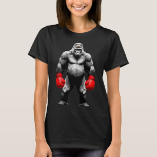 Men Gorilla Fighter Boxer Kunst Funny Animal Boxin T-Shirt