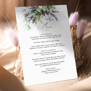 Men Lavender Greenerity Script Wedding Begleitkarte
