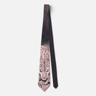 Men Leopard Neck Tie Krawatte