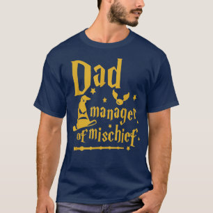 Men Magical Vater Manager des Mischief Vathers Day T-Shirt